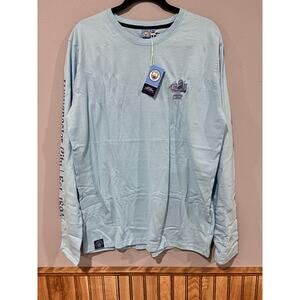 Men's Gray Manchester City Slogan Relaxed Long Sleeve T-Shirt Size Medium